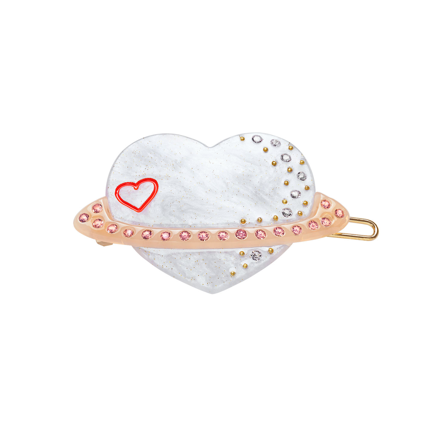 Planet Love Hairclip Ice Grey