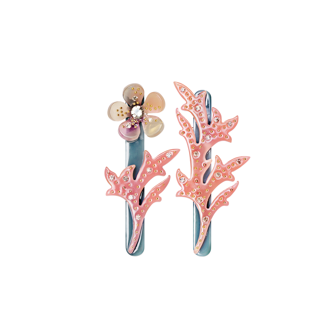 Kalei Orchid Hairclip set