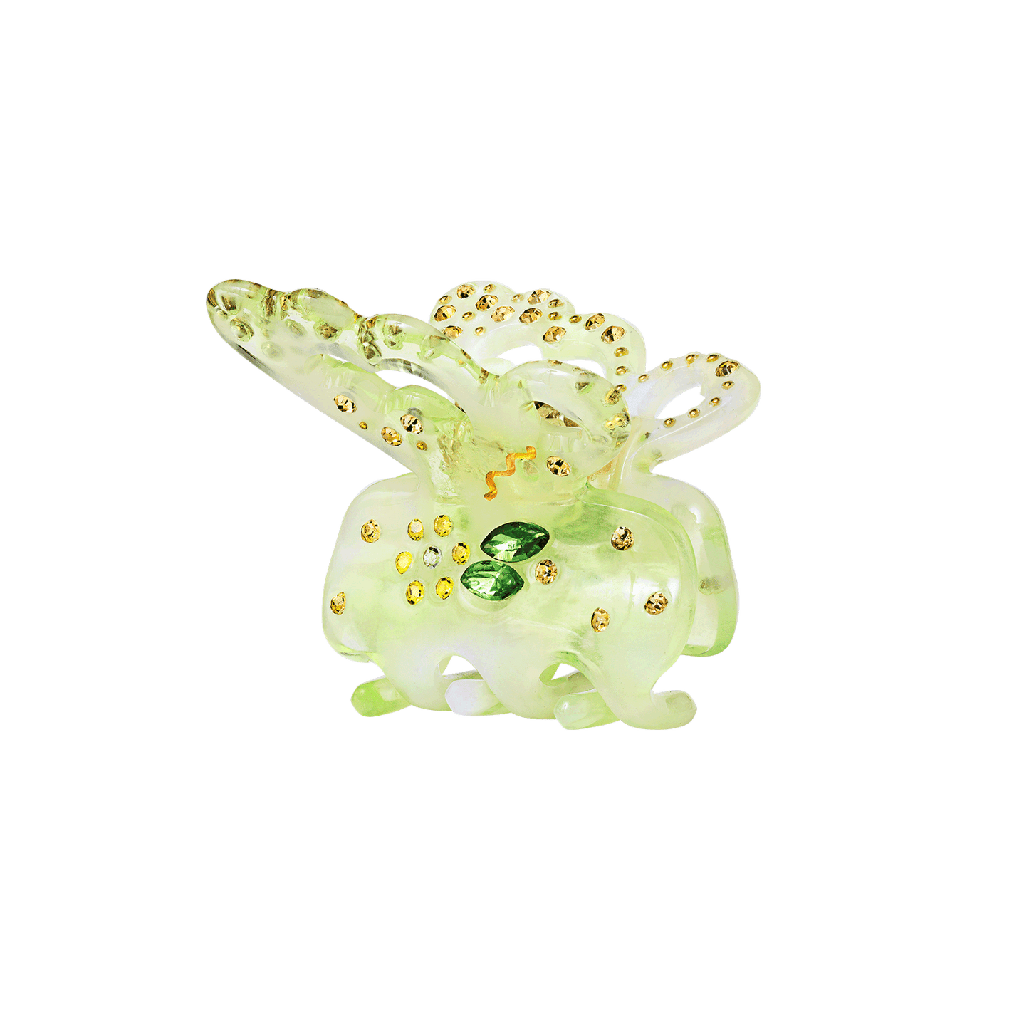 Butterfly Hair Claw Lime