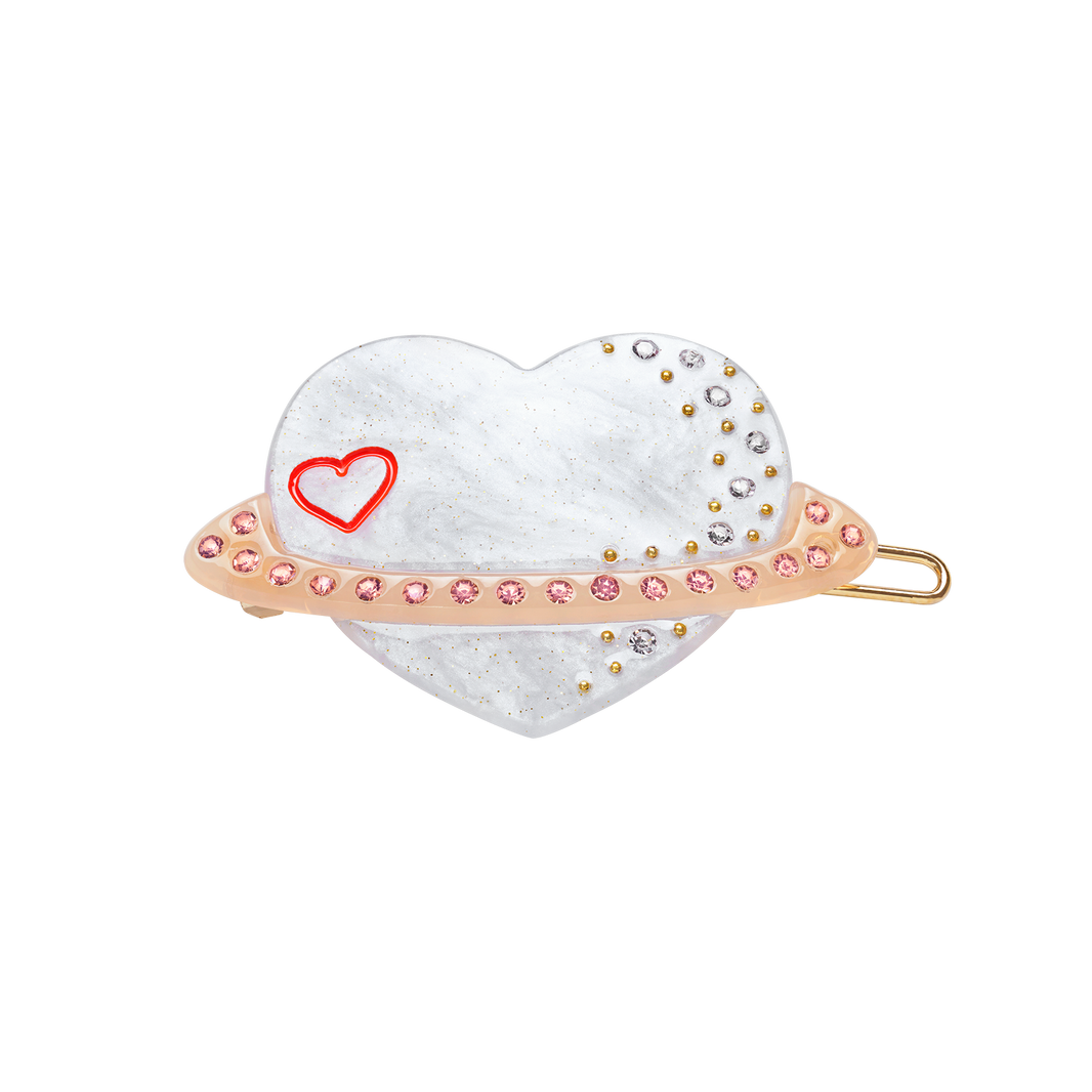 Planet Love Hairclip Ice Grey