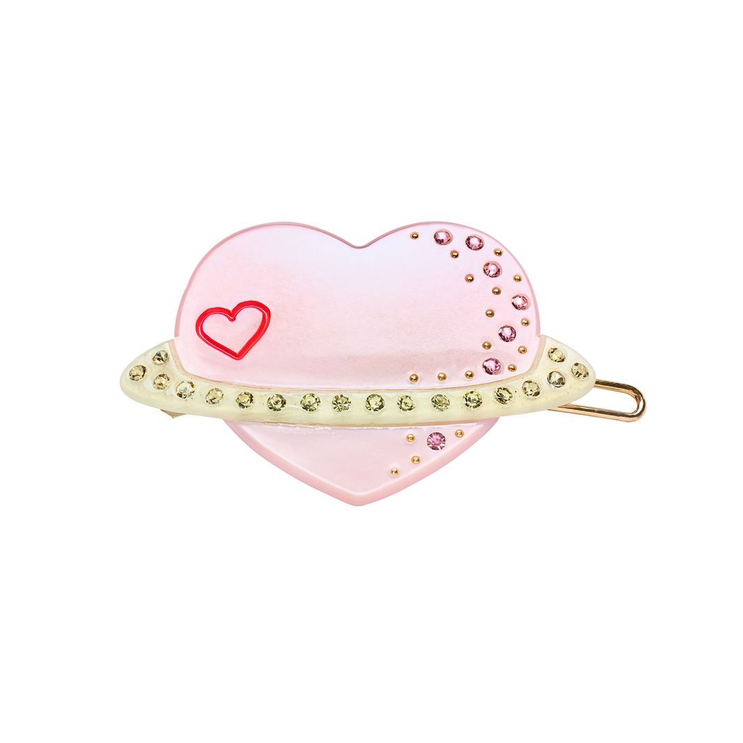 Planet Love Hairclip Baby Pink