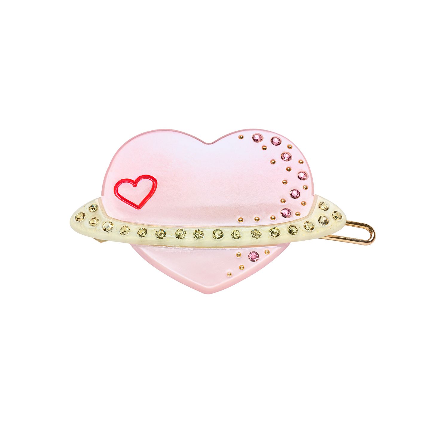 Planet Love Hairclip Baby Pink