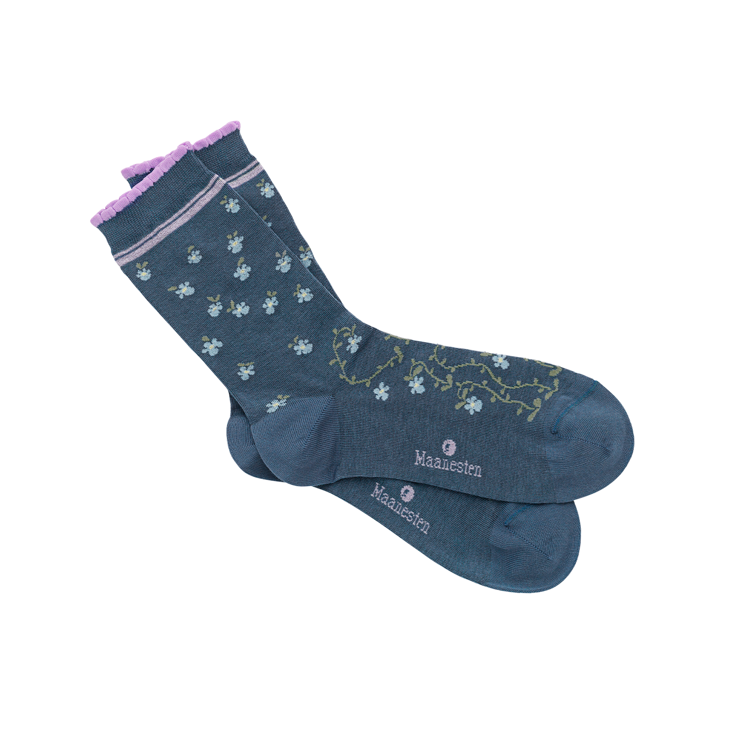 Flower Bed Sock Marine