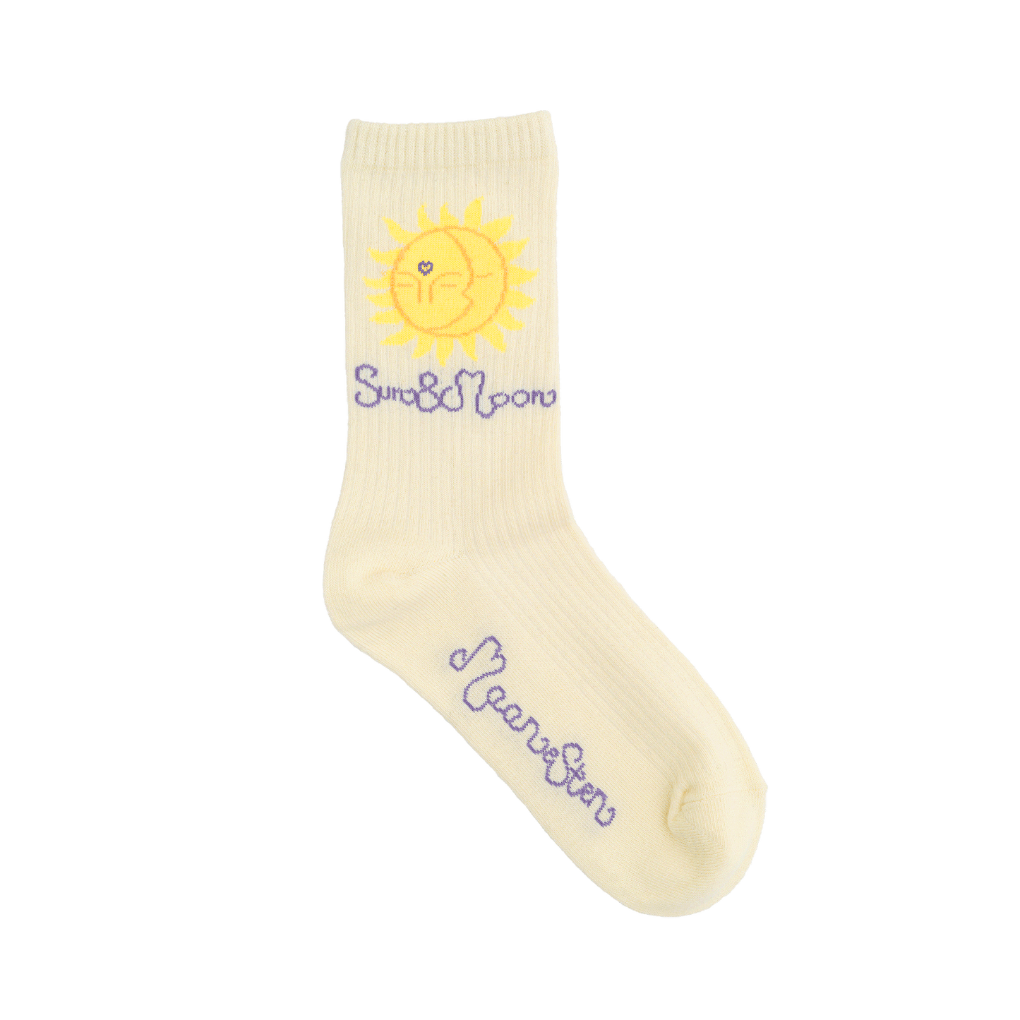 Sun & Moon Sock White