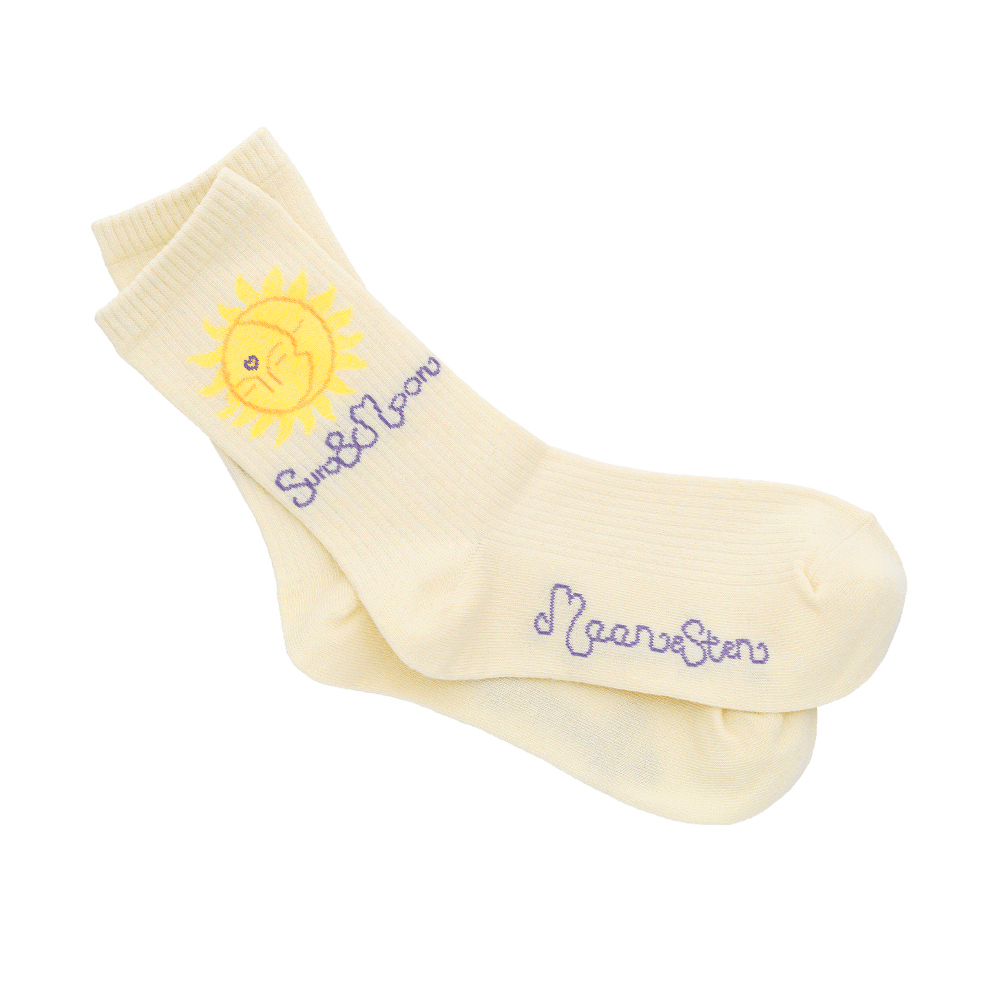 Sun & Moon Sock White