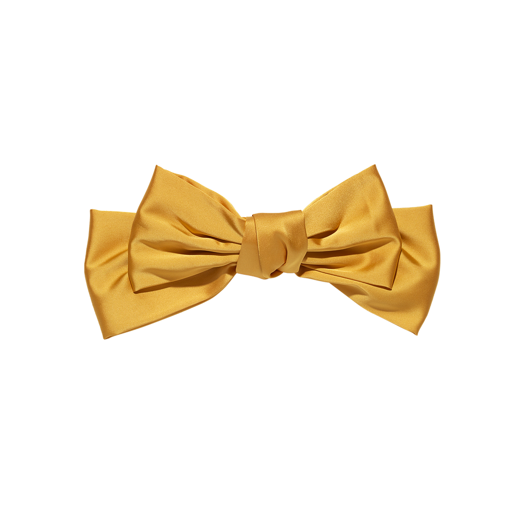 Satin Big Bow Yellow